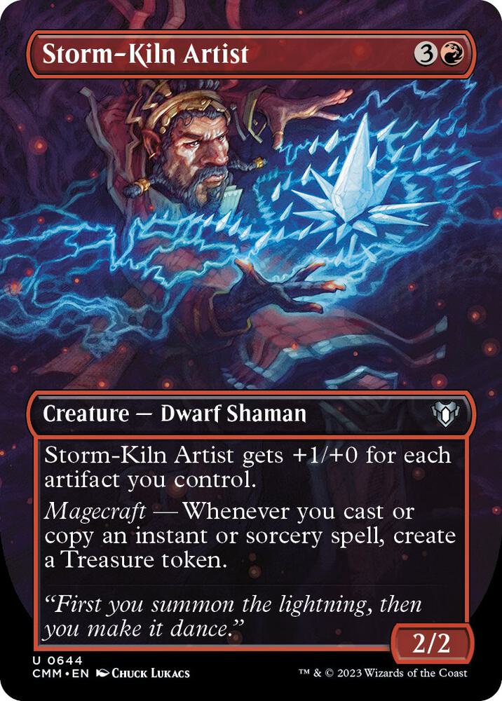 Storm-Kiln Artist 644/451 (Commander Masters)  - Borderless | Good Games Morley