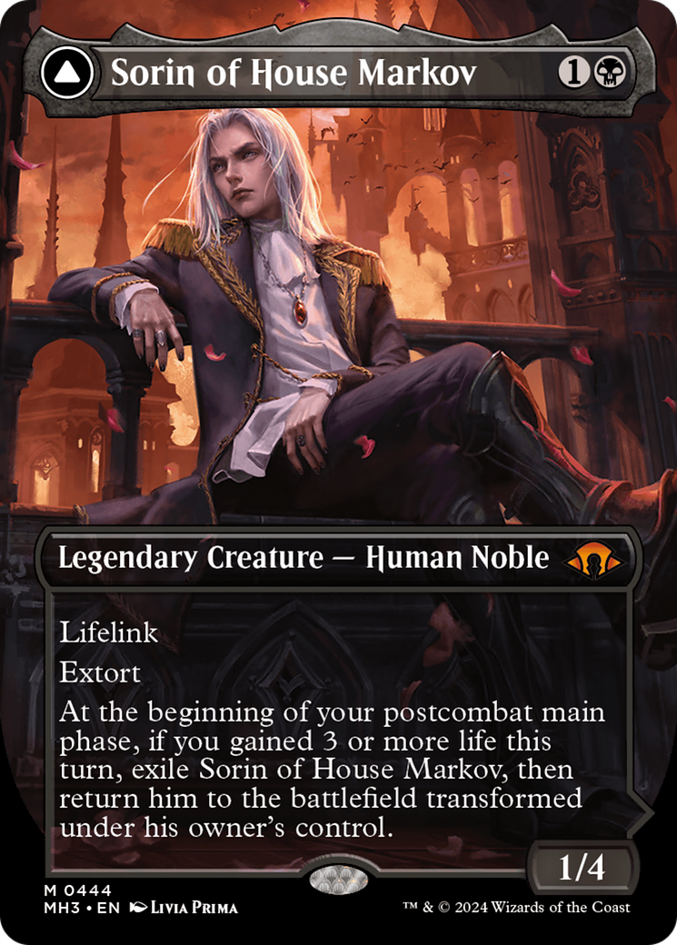 Sorin of House Markov // Sorin, Ravenous Neonate (Borderless) [Modern Horizons 3] | Good Games Morley