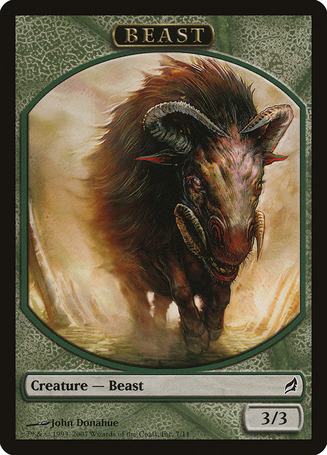 Beast Token [Lorwyn Tokens] | Good Games Morley