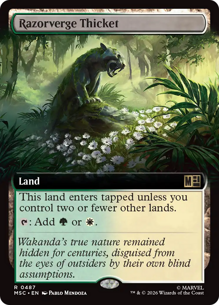 Razorverge Thicket (Extended Art) [Marvel Super Heroes Commander] | Good Games Morley