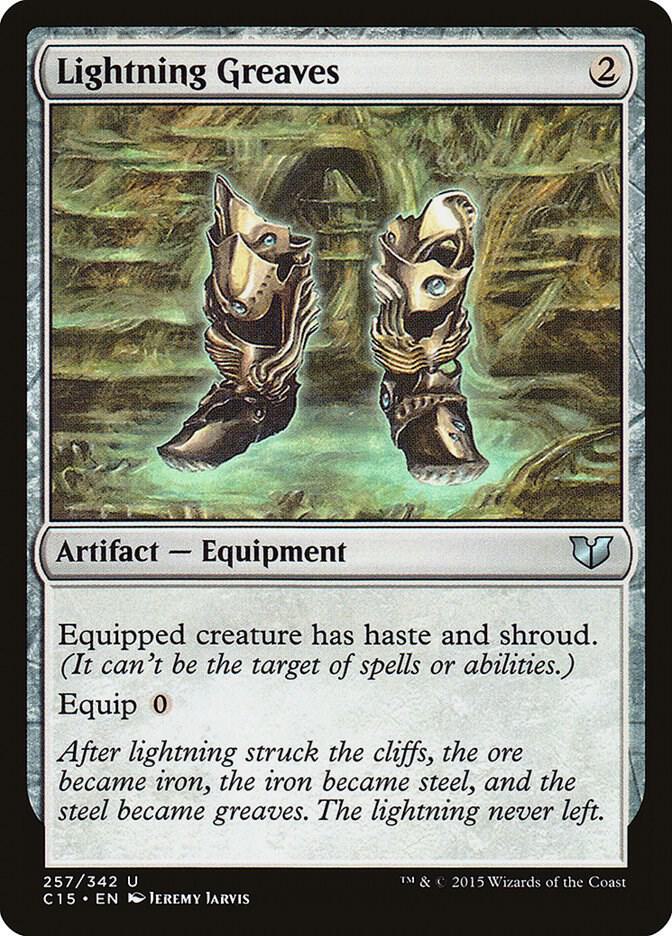 Lightning Greaves 257/342 (Commander 2015)  | Good Games Morley