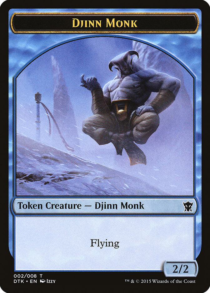 Djinn Monk Token [Dragons of Tarkir Tokens] | Good Games Morley