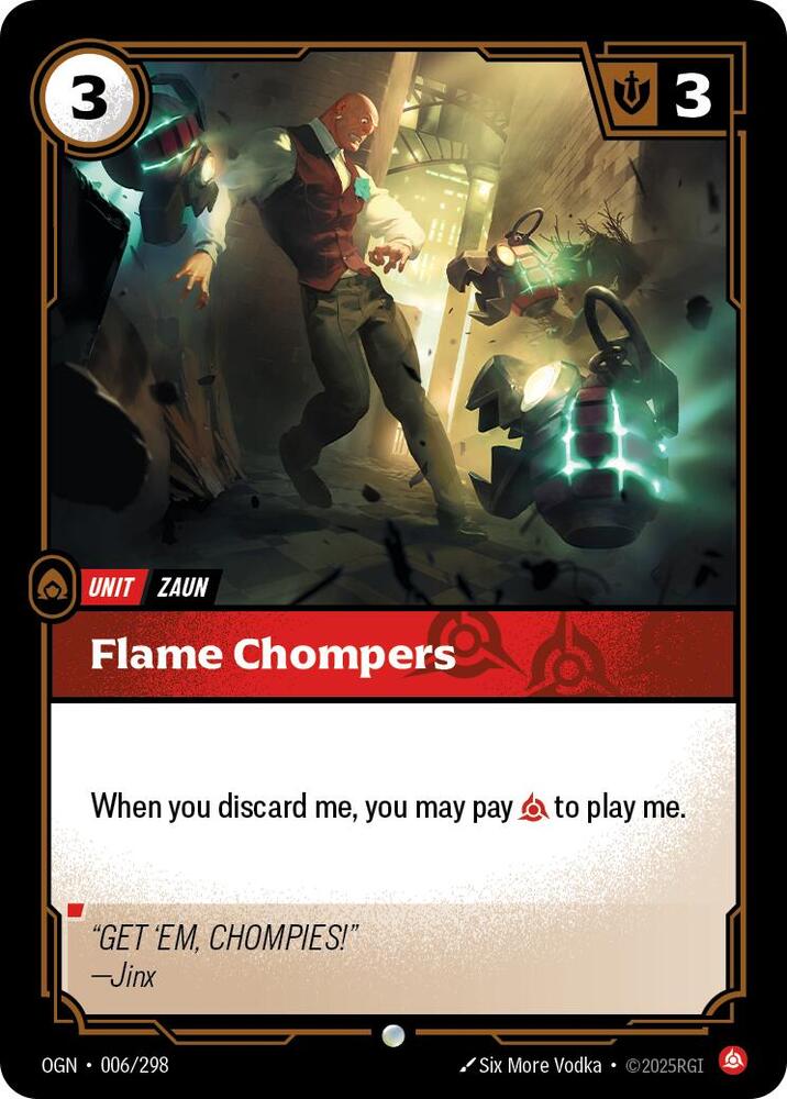 Flame Chompers 006/298 (Origins)  - Foil | Good Games Morley