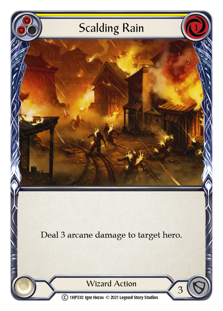 Scalding Rain (Yellow) [1HP330] (History Pack 1) | Good Games Morley
