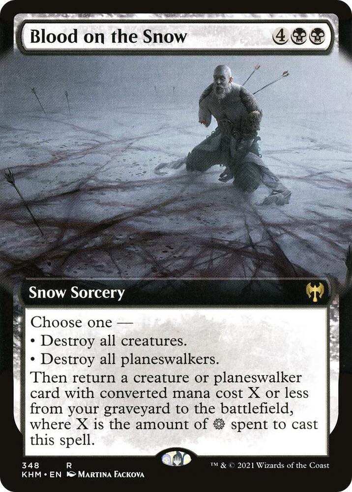Blood on the Snow 348/285 (Kaldheim)  - Extended Art Foil | Good Games Morley