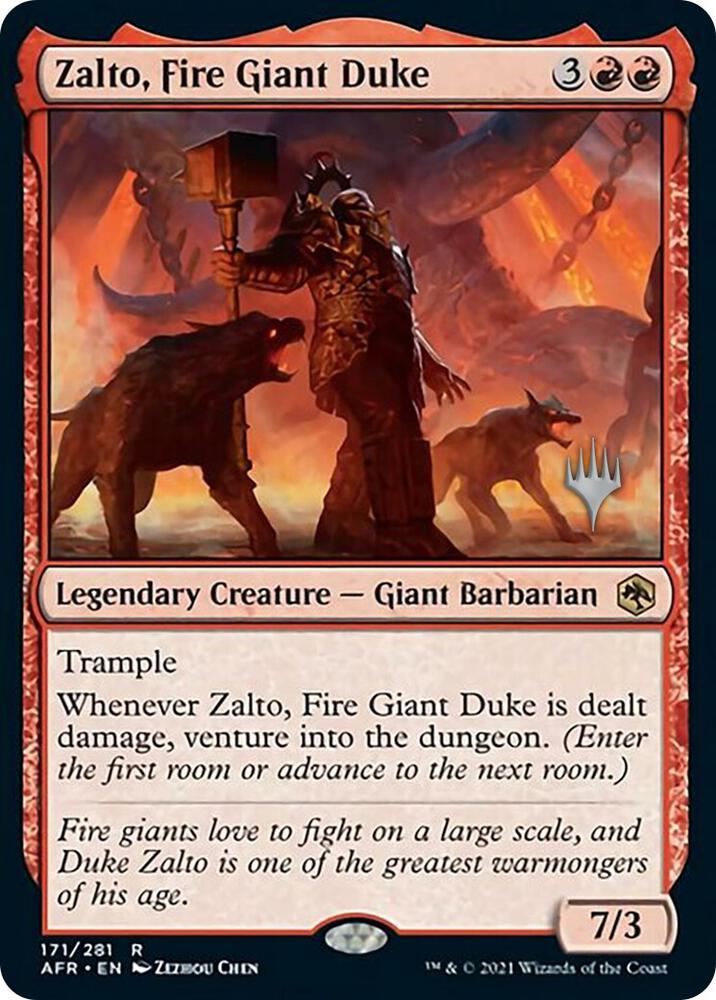Zalto Fire Giant Duke 171 (Promo Pack: Adventures in the Forgotten Realms)  - Foil | Good Games Morley