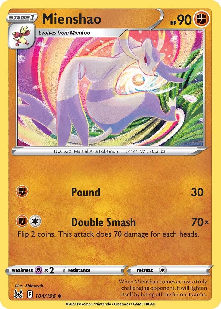Mienshao (104/196) [Sword & Shield: Lost Origin] | Good Games Morley