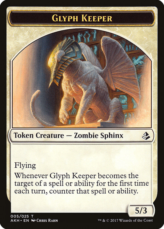 Glyph Keeper Token [Amonkhet Tokens] | Good Games Morley
