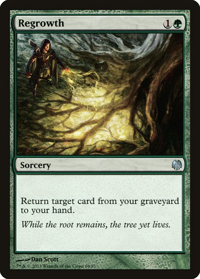 Regrowth [Duel Decks: Heroes vs. Monsters] | Good Games Morley