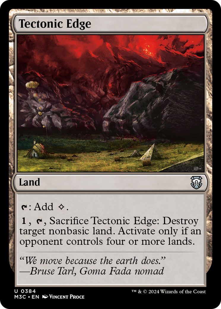 Tectonic Edge (Ripple Foil) [Modern Horizons 3 Commander] | Good Games Morley