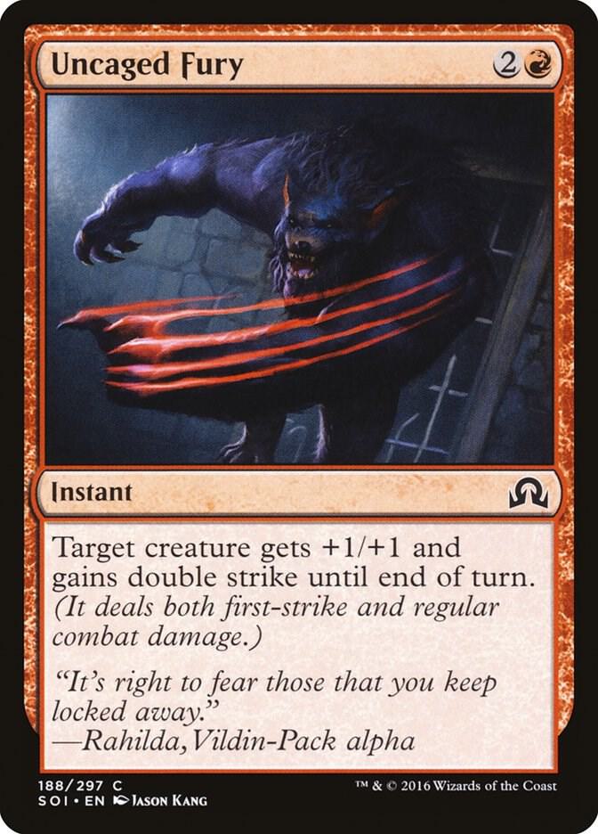Uncaged Fury 188/297 (Shadows over Innistrad)  - Foil | Good Games Morley