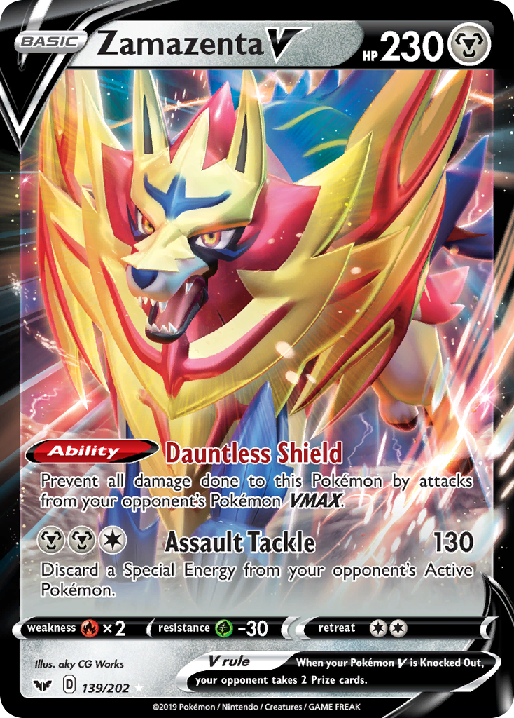Zamazenta V (139/202) [Sword & Shield: Base Set] | Good Games Morley