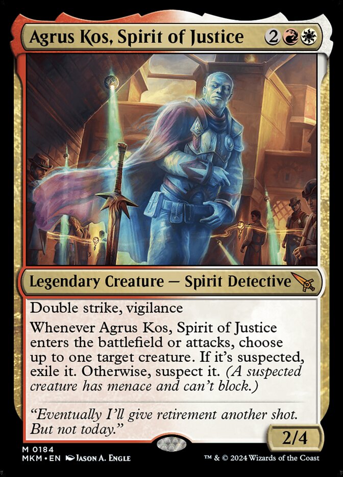 Agrus Kos, Spirit of Justice 184/286 (Murders at Karlov Manor)  | Good Games Morley