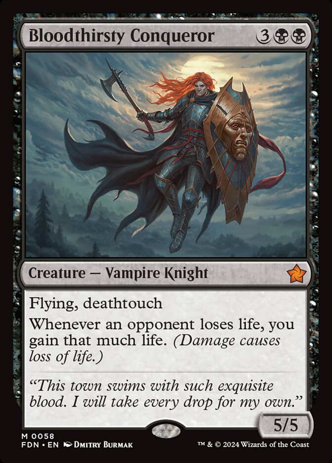 Bloodthirsty Conqueror 58 (Foundations)  - Foil | Good Games Morley