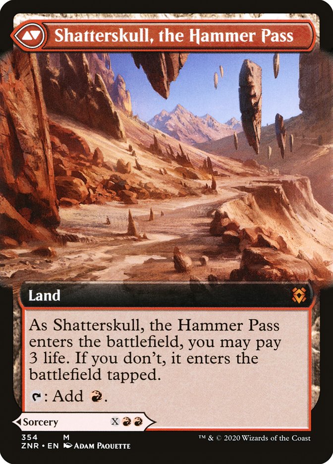 Shatterskull Smashing // Shatterskull, the Hammer Pass (Extended Art) [Zendikar Rising] | Good Games Morley