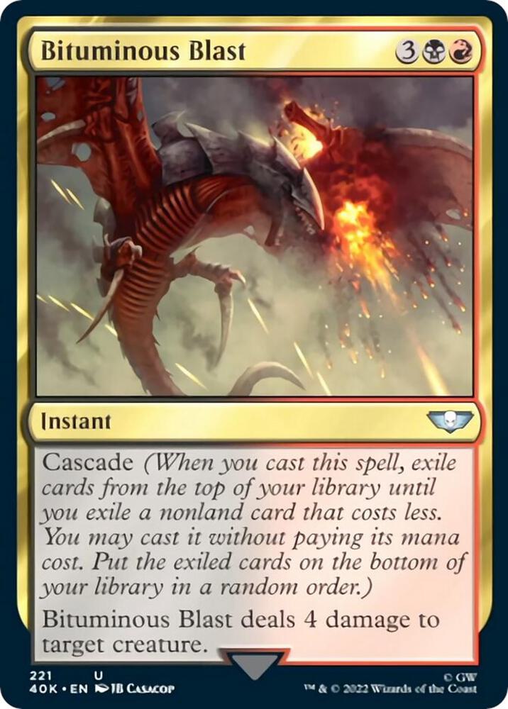 Bituminous Blast 221/617 (Universes Beyond: Warhammer 40,000)  | Good Games Morley