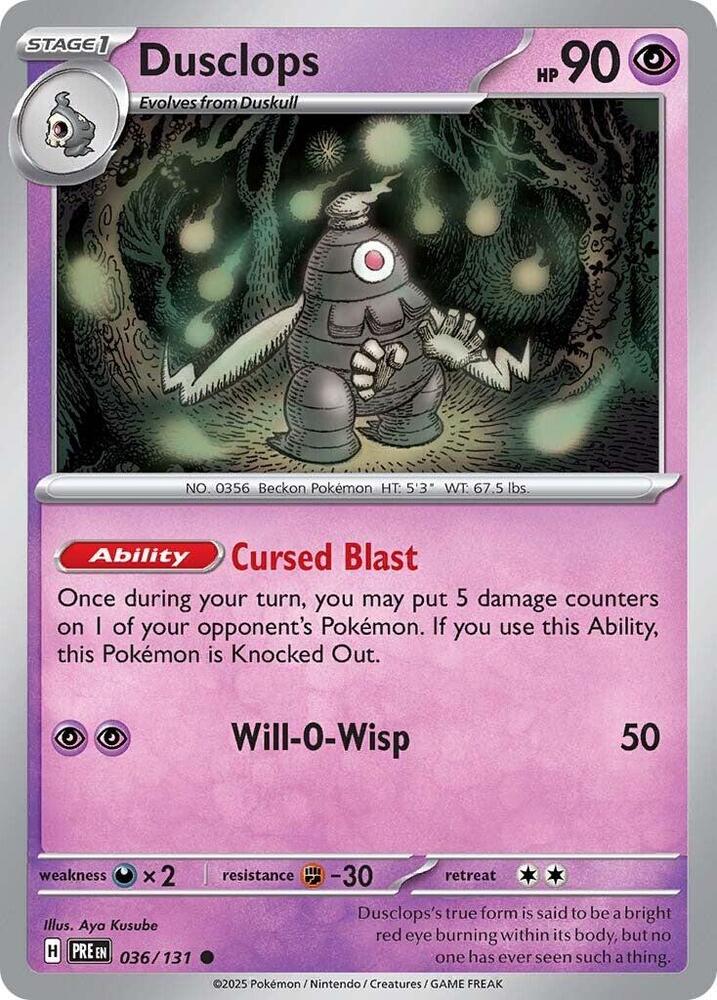 Dusclops (036/131) [Scarlet & Violet: Prismatic Evolutions] | Good Games Morley