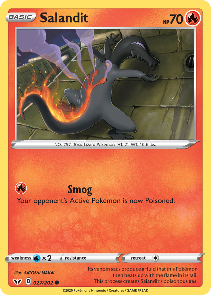 Salandit (027/202) [Sword & Shield: Base Set] | Good Games Morley