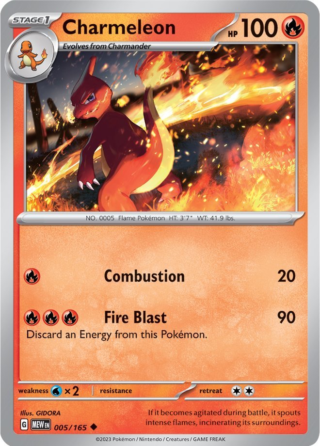 Charmeleon (005/165) [Scarlet & Violet 151] | Good Games Morley
