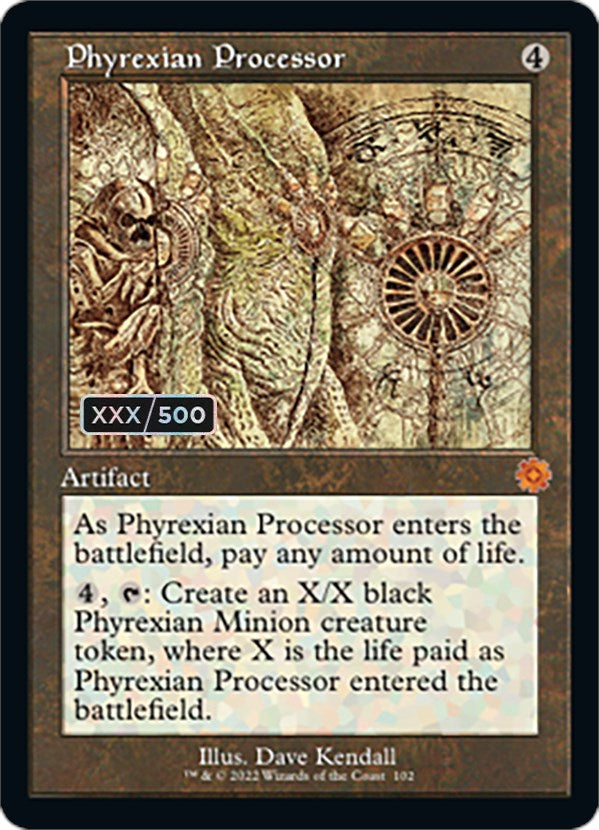 Phyrexian Processor (Retro Schematic) (Serialized) [The Brothers' War Retro Artifacts] | Good Games Morley
