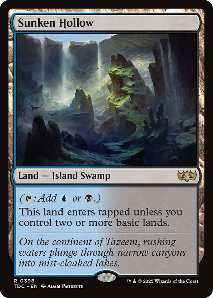 Sunken Hollow [Tarkir: Dragonstorm Commander] | Good Games Morley