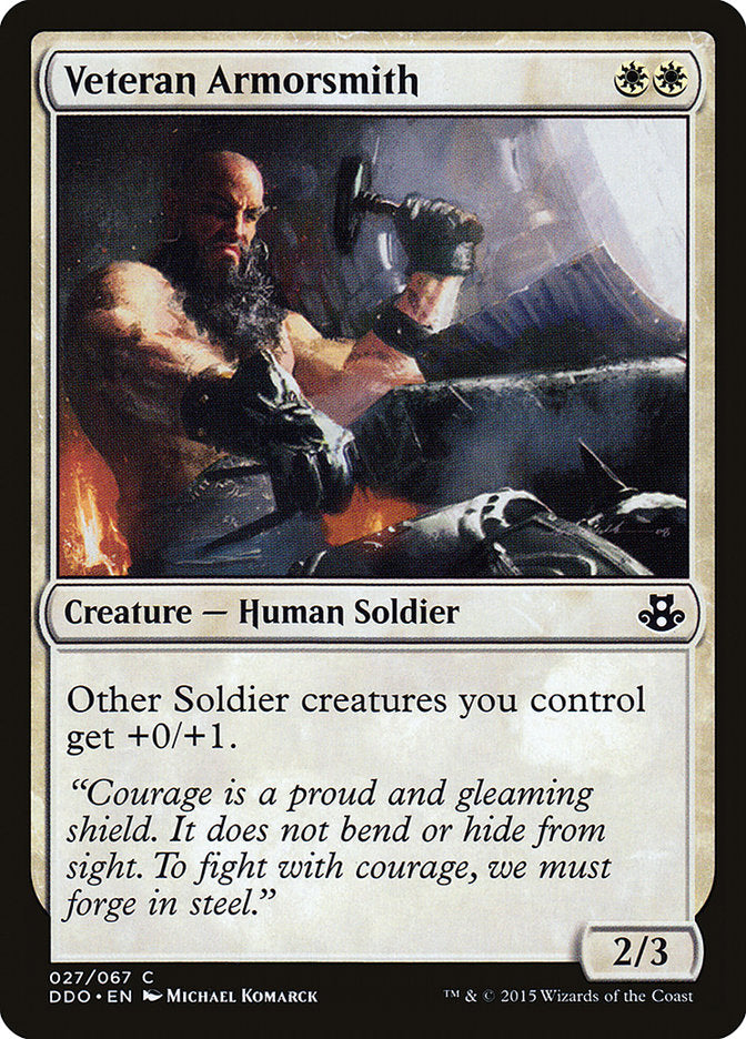 Veteran Armorsmith [Duel Decks: Elspeth vs. Kiora] | Good Games Morley