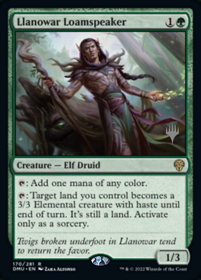 Llanowar Loamspeaker (Promo Pack) [Dominaria United Promos] | Good Games Morley