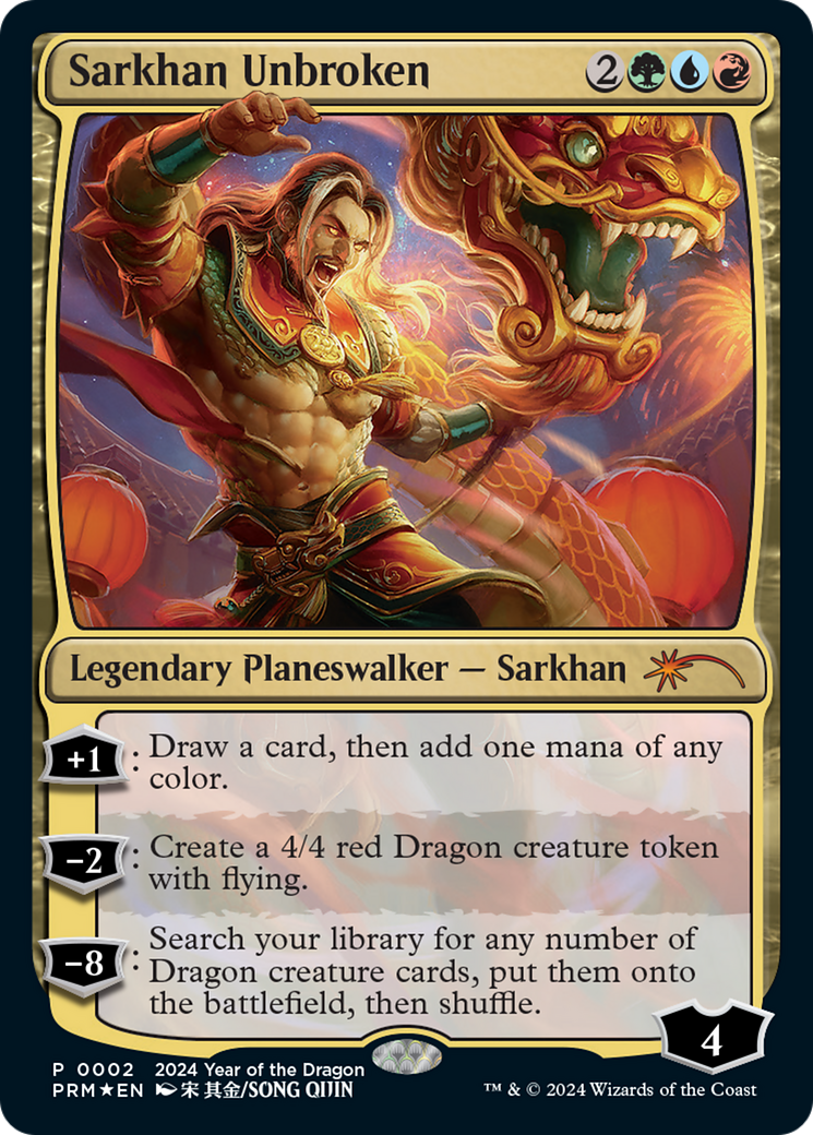 Sarkhan Unbroken (Year of the Dragon 2024) [Standard Showdown Promos] | Good Games Morley