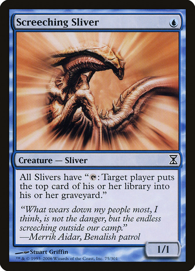 Screeching Sliver 75/301 (Time Spiral)  | Good Games Morley