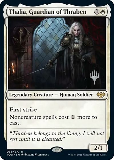 Thalia, Guardian of Thraben (Promo Pack) [Innistrad: Crimson Vow Promos] | Good Games Morley