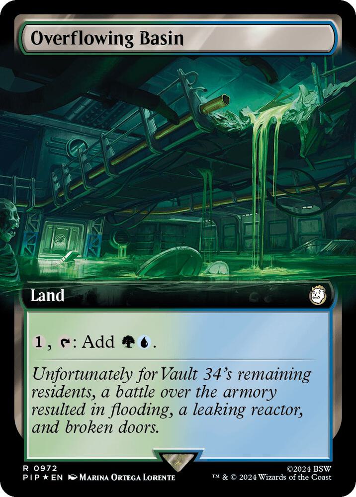 Overflowing Basin 972/326 (Universes Beyond: Fallout)  - Extended Art Surge Foil | Good Games Morley