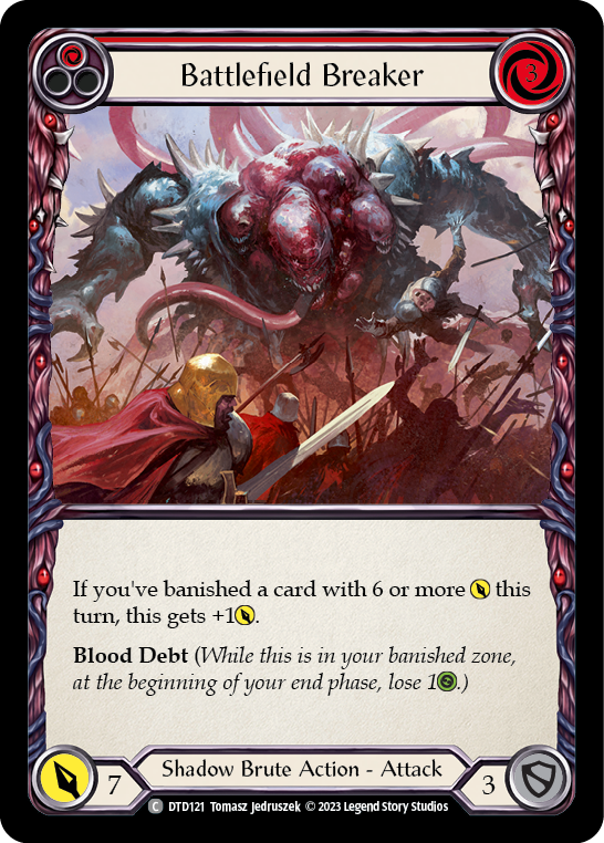 Battlefield Breaker (Red) [DTD121] (Dusk Till Dawn)  Rainbow Foil | Good Games Morley