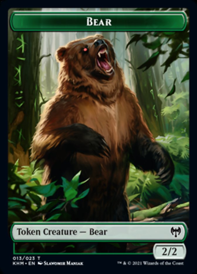 Bear Token [Kaldheim Tokens] | Good Games Morley