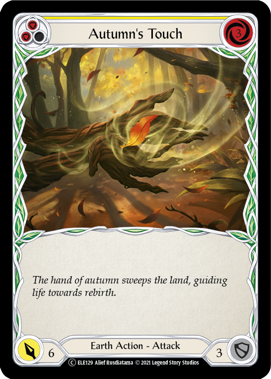 Autumn's Touch (Yellow) [U-ELE129] (Tales of Aria Unlimited)  Unlimited Rainbow Foil | Good Games Morley