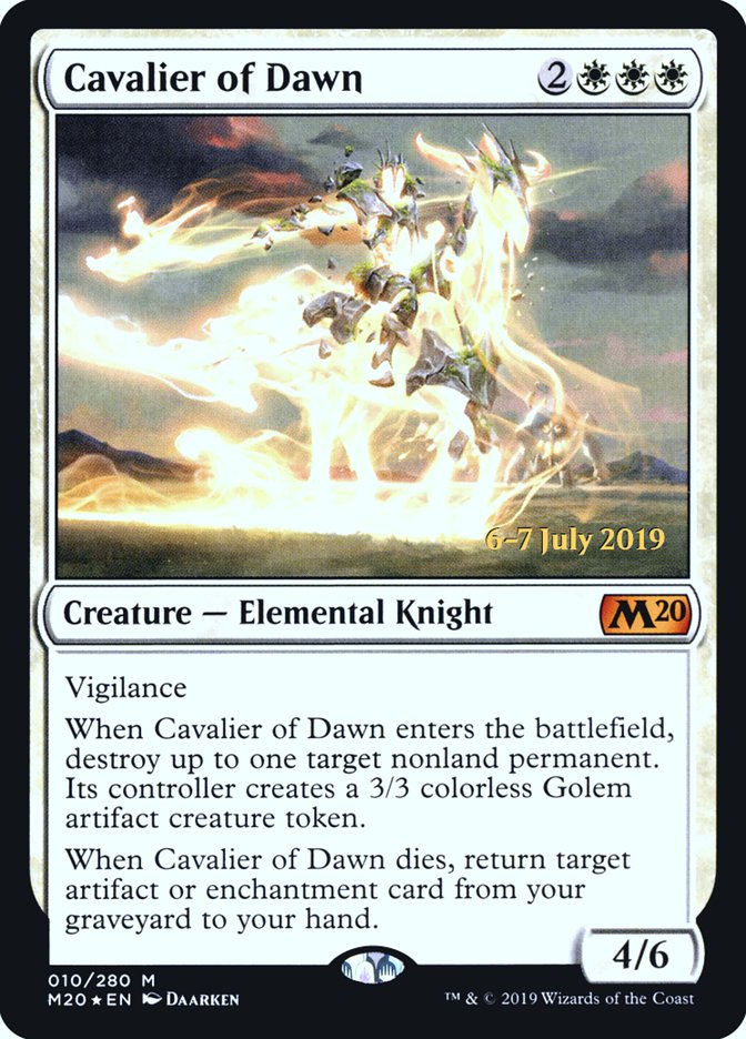 Cavalier of Dawn [Core Set 2020 Prerelease Promos] | Good Games Morley