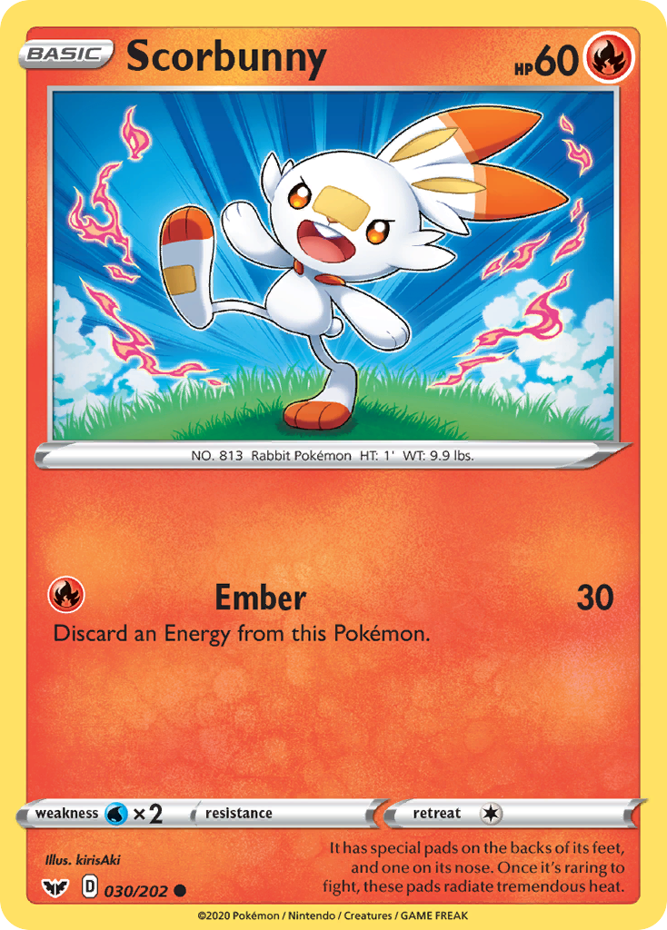 Scorbunny (030/202) [Sword & Shield: Base Set] | Good Games Morley