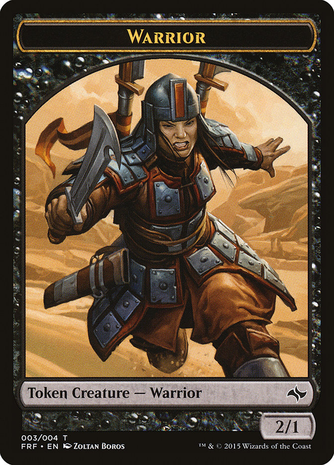 Warrior Token [Fate Reforged Tokens] | Good Games Morley