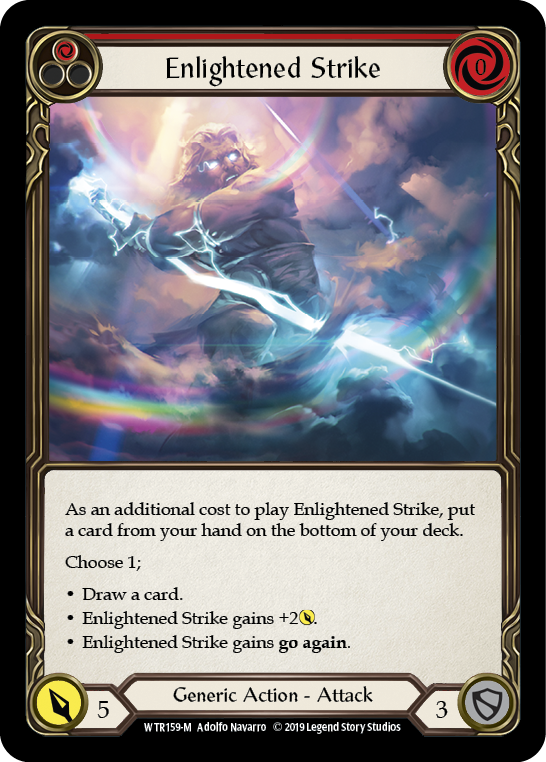 Enlightened Strike [WTR159-M] (Welcome to Rathe)  Alpha Print Rainbow Foil | Good Games Morley