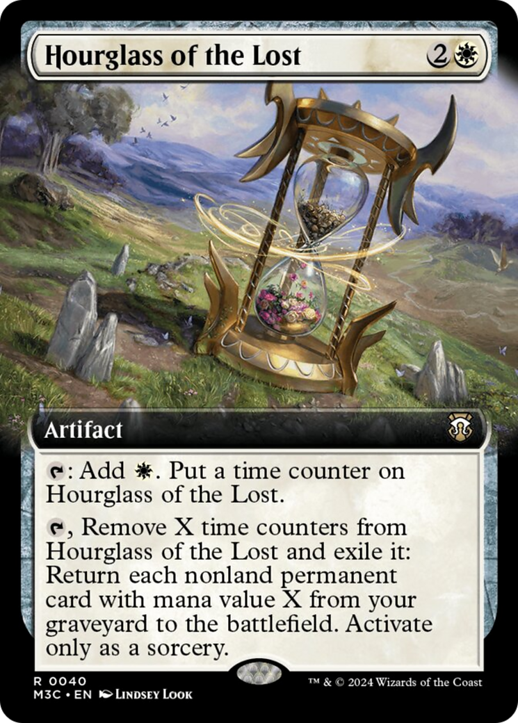 Hourglass of the Lost (Extended Art) (Ripple Foil) [Modern Horizons 3 Commander] | Good Games Morley