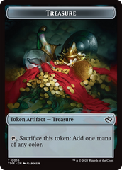 Elephant // Treasure Double-Sided Token [Tarkir: Dragonstorm Tokens] | Good Games Morley