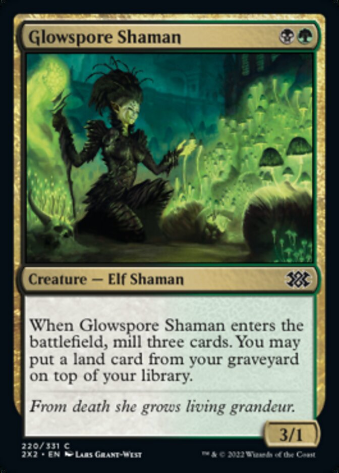 Glowspore Shaman [Double Masters 2022] | Good Games Morley