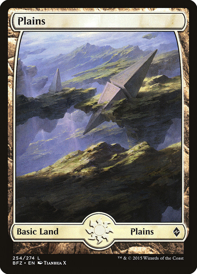 Plains (254) (Full Art) [Battle for Zendikar] | Good Games Morley