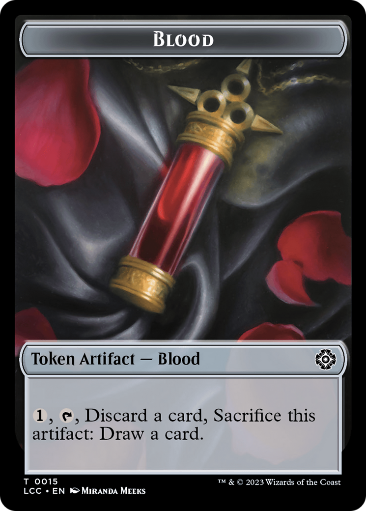 Blood // Vampire (0004) Double-Sided Token [The Lost Caverns of Ixalan Commander Tokens] | Good Games Morley