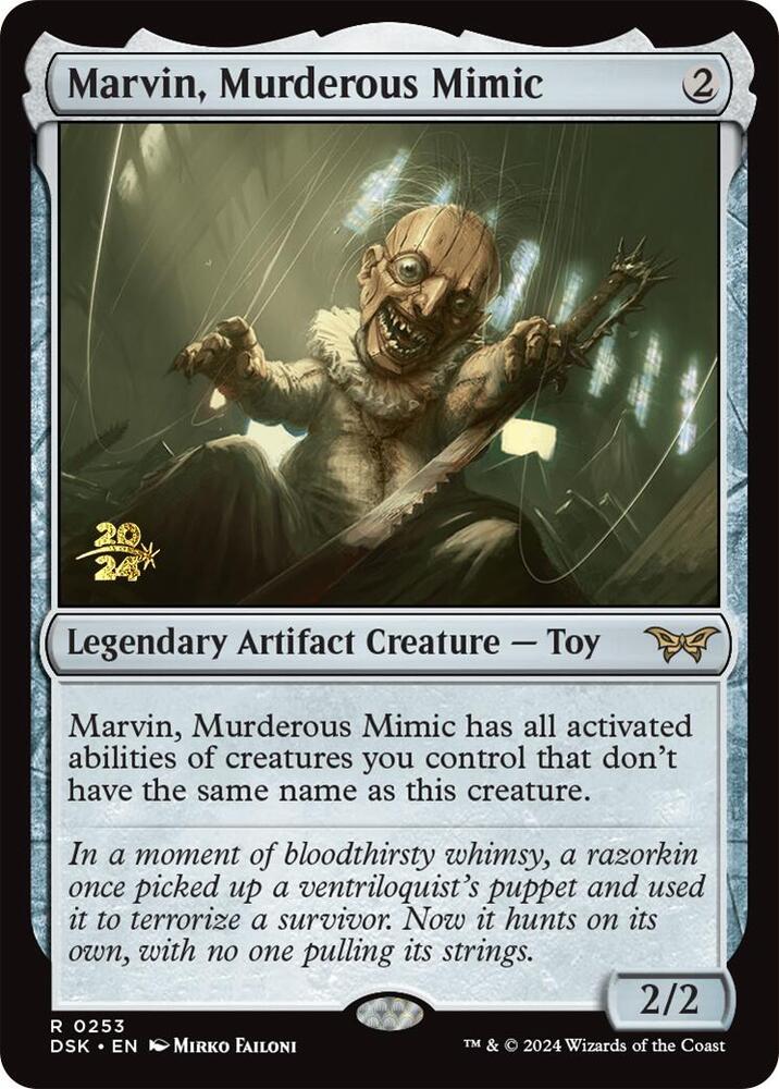 Marvin Murderous Mimic 253s/180 (Prerelease Cards)  - Foil | Good Games Morley