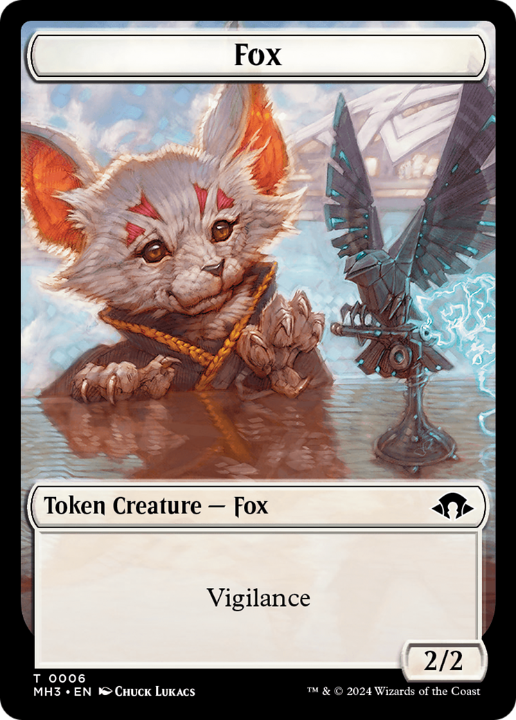 Phyrexian Germ // Fox Double-Sided Token [Modern Horizons 3 Tokens] | Good Games Morley