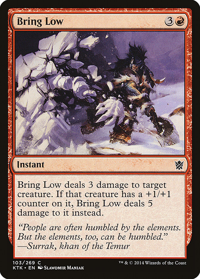 Bring Low 103 (Khans of Tarkir)  - Foil | Good Games Morley