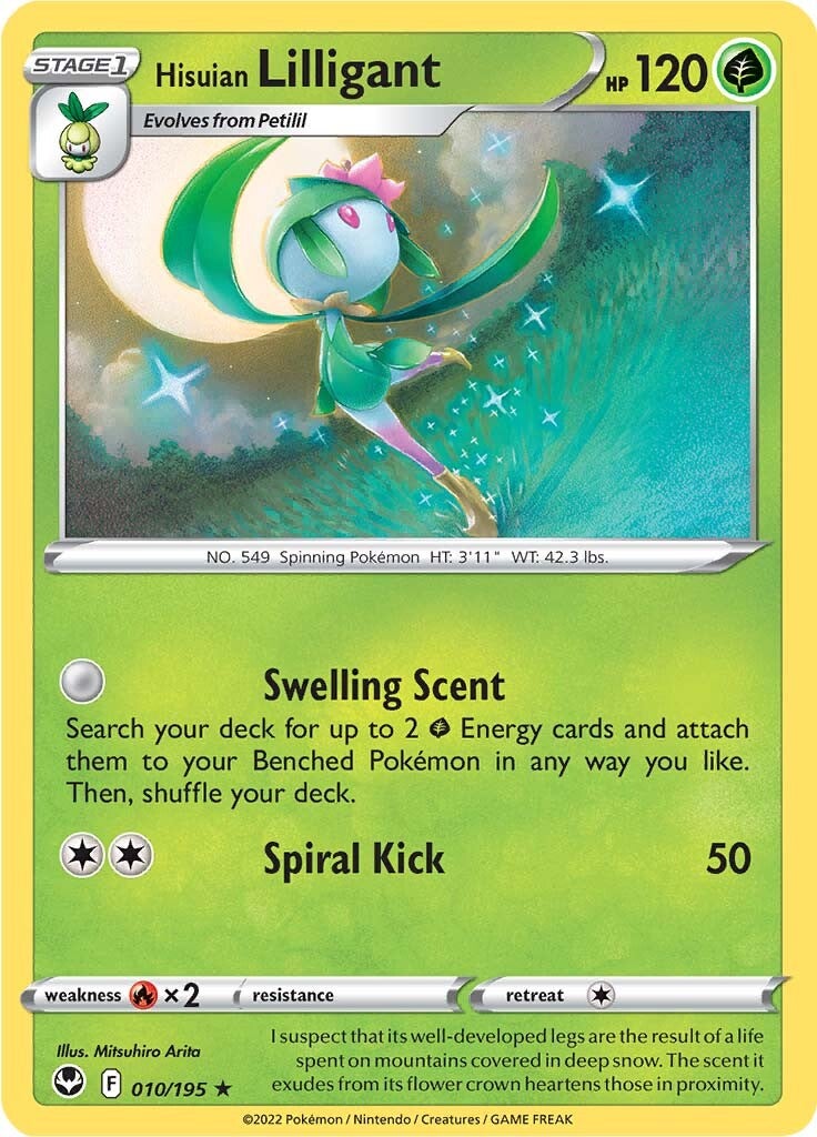 Hisuian Lilligant (010/195) [Sword & Shield: Silver Tempest] | Good Games Morley
