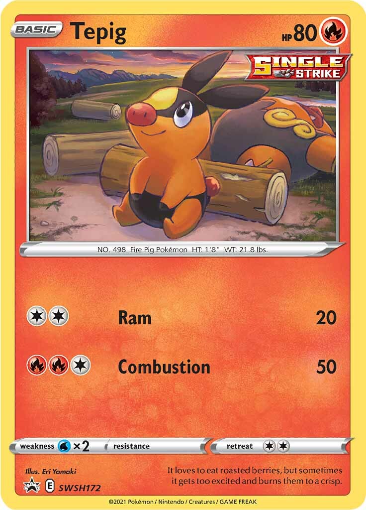 Tepig (SWSH172) [Sword & Shield: Black Star Promos] | Good Games Morley