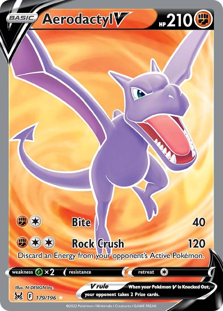 Aerodactyl V (179/196) [Sword & Shield: Lost Origin] | Good Games Morley