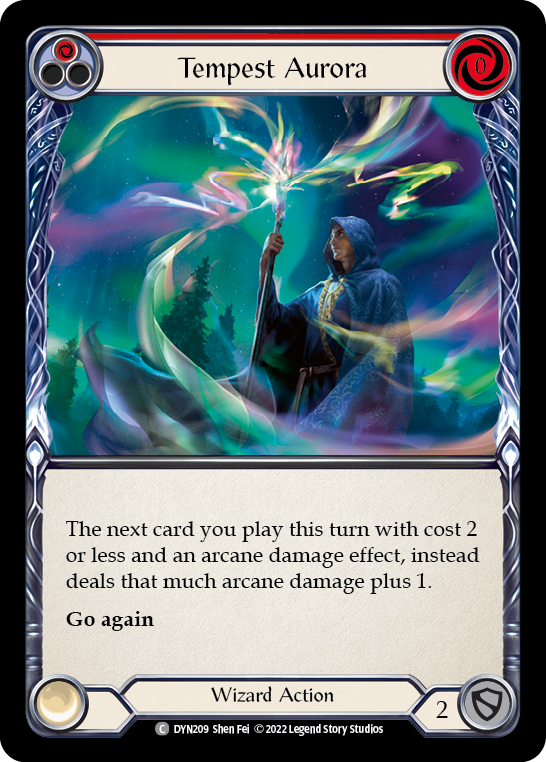 Tempest Aurora (Red) [DYN209] (Dynasty)  Rainbow Foil | Good Games Morley